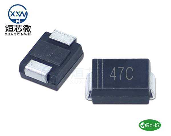 P6SMB47CA參數,TVS二極管P6SMB47CA瞬態(變)抑制二極管