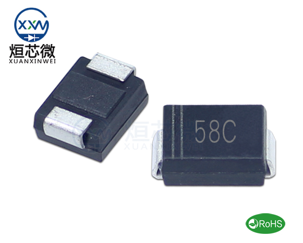 P6SMB58CA參數,TVS二極管P6SMB58CA瞬態(變)抑制二極管